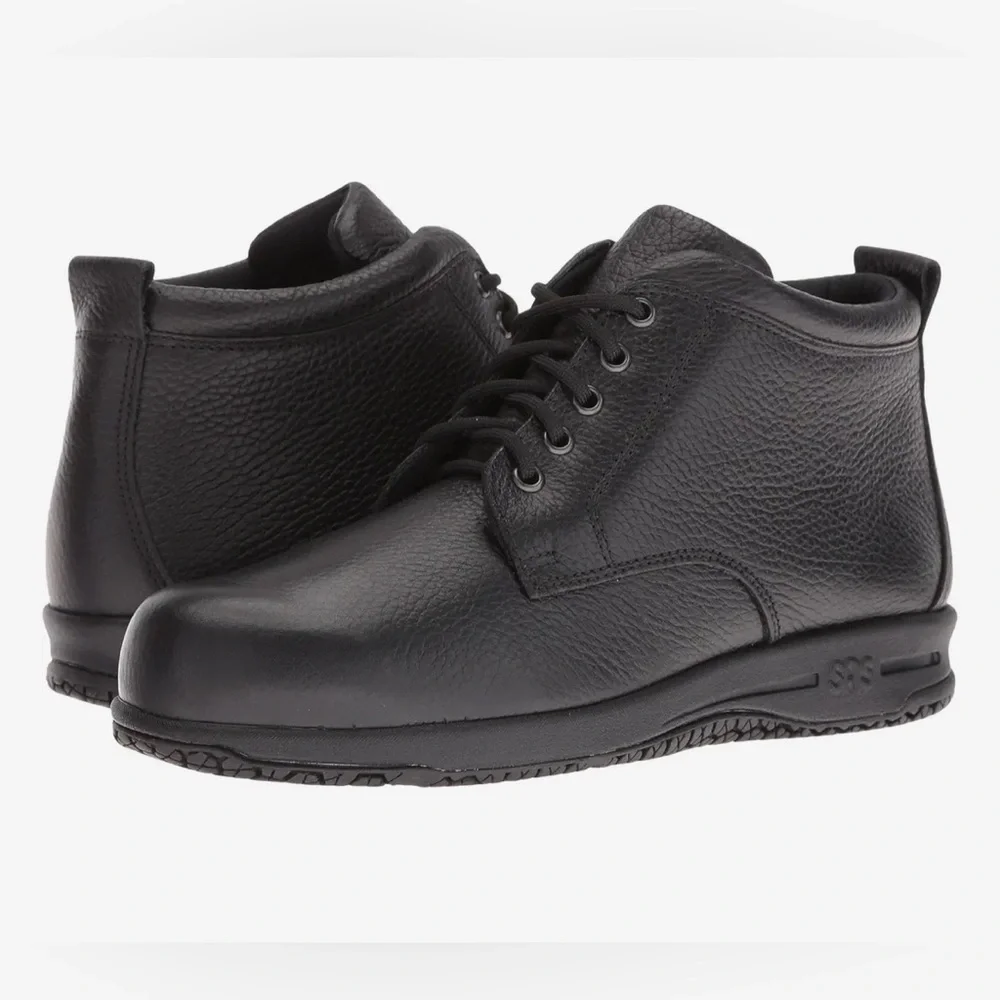 SAS Black Ankle Boots - Picture 1 of 14